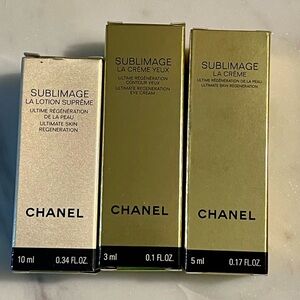 Chanel - Sublimage Skincare Bundle - La Lotion Supreme, La Creme, La Cream Yeux